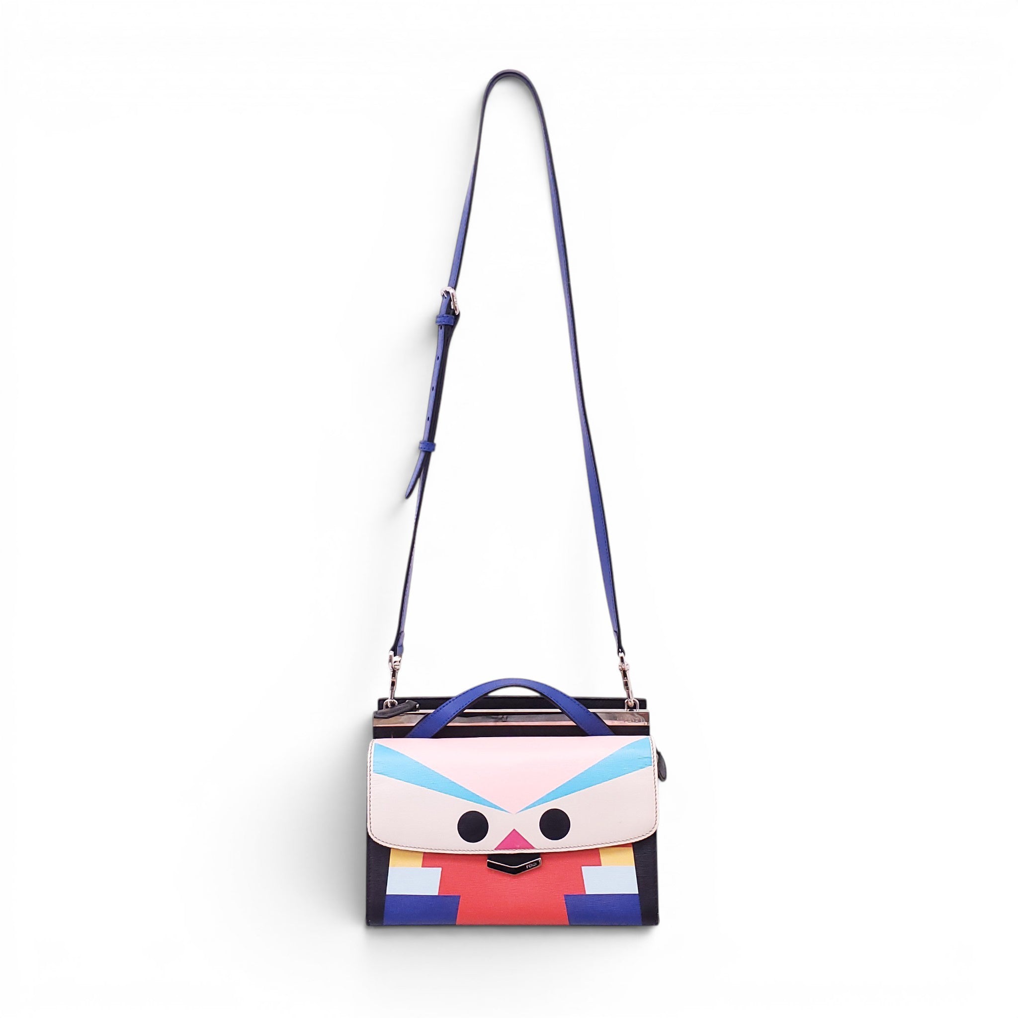 FENDI SMALL FACES TOP HANDLE BAG