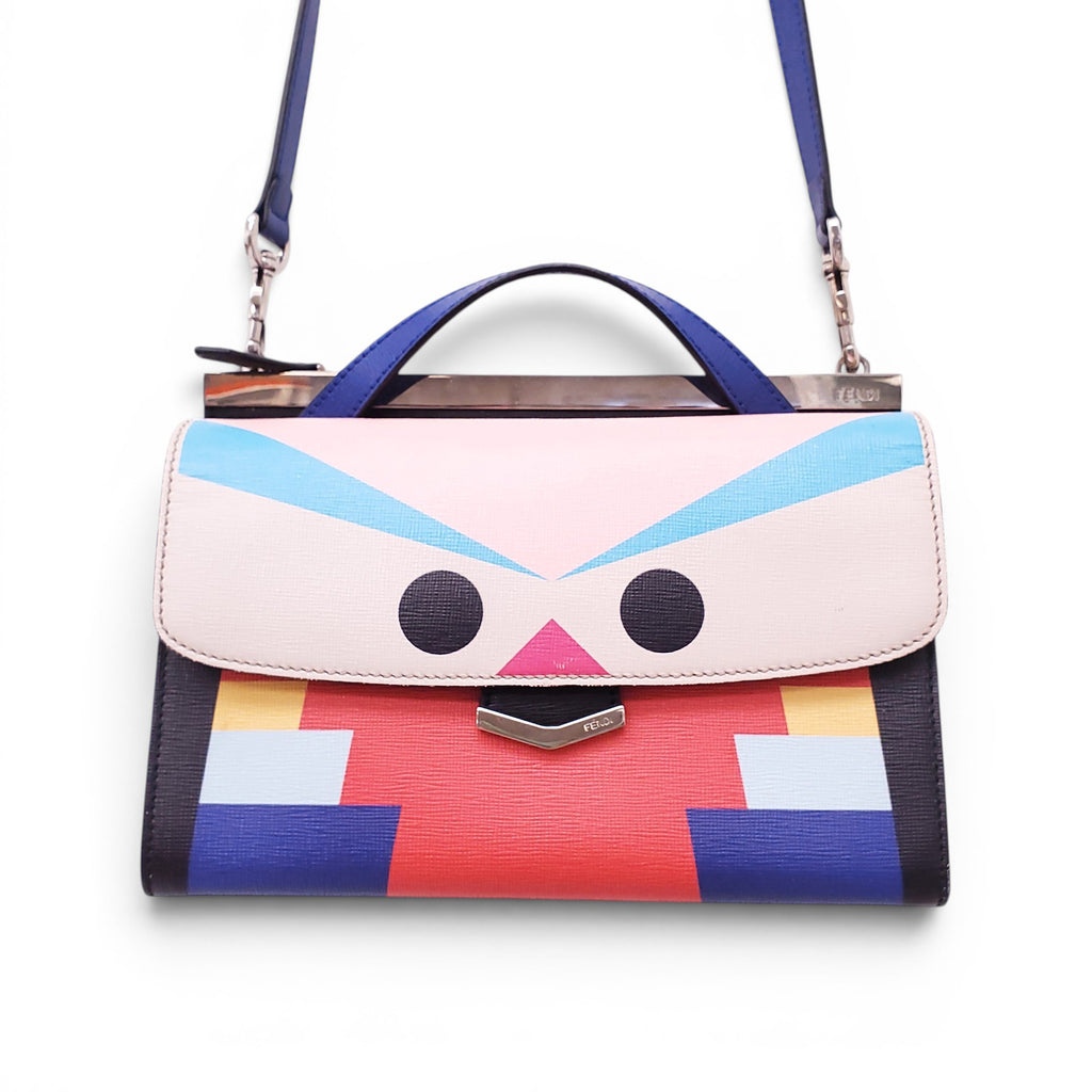 FENDI SMALL FACES TOP HANDLE BAG