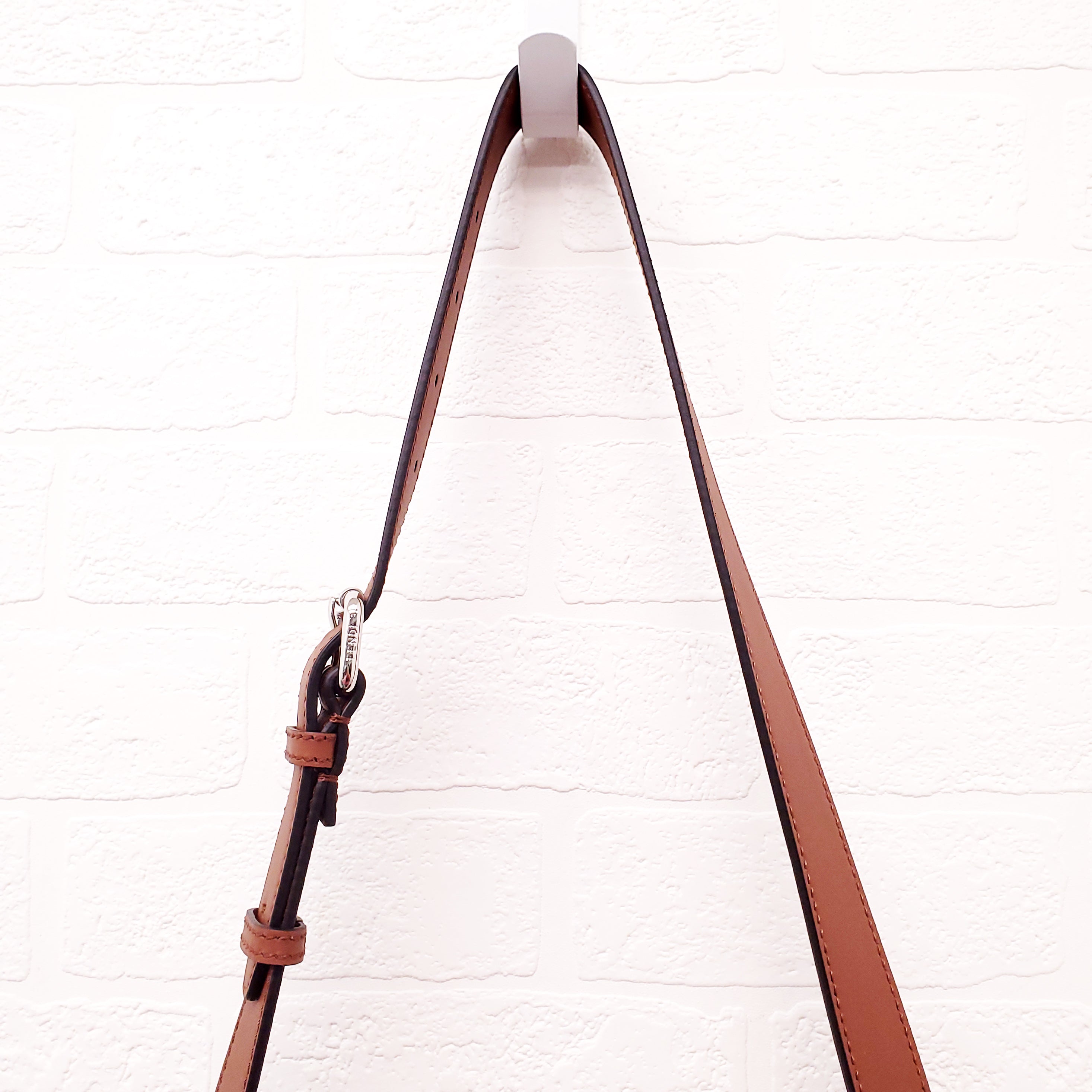 FENDI TAN LEATHER AND CANVAS LARGE 'PANELLED PEEKABOO' BAG