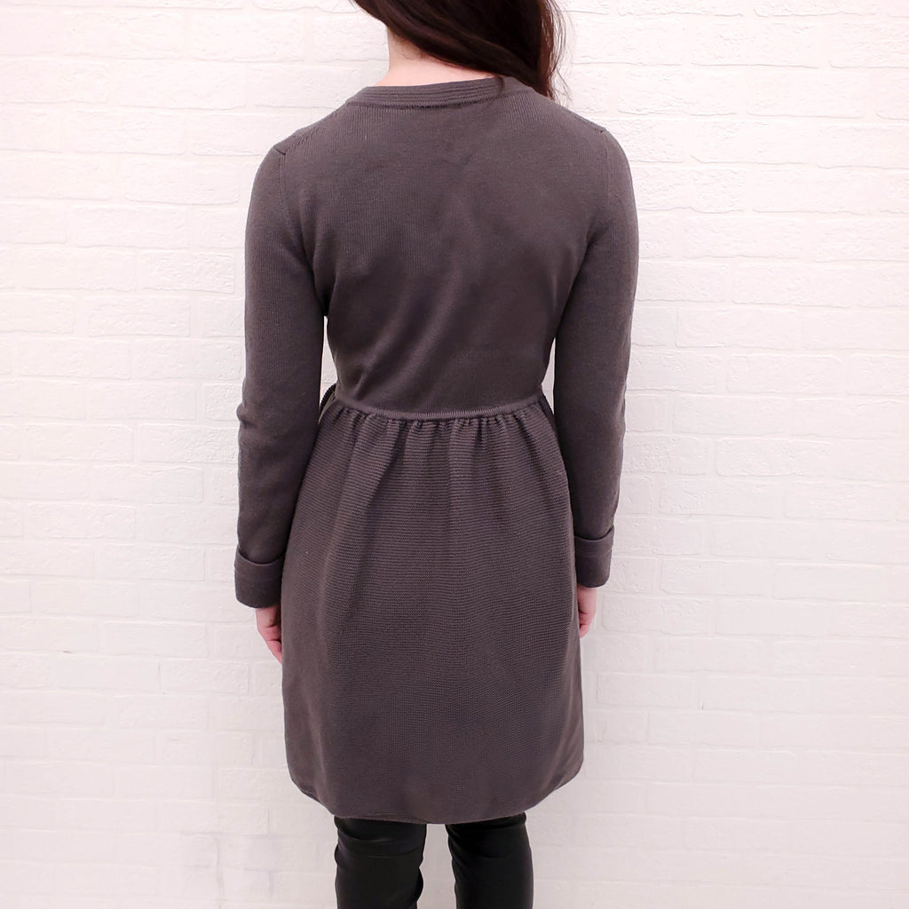 FENDI TAUPE SWEATER JACKET - SIZE 42