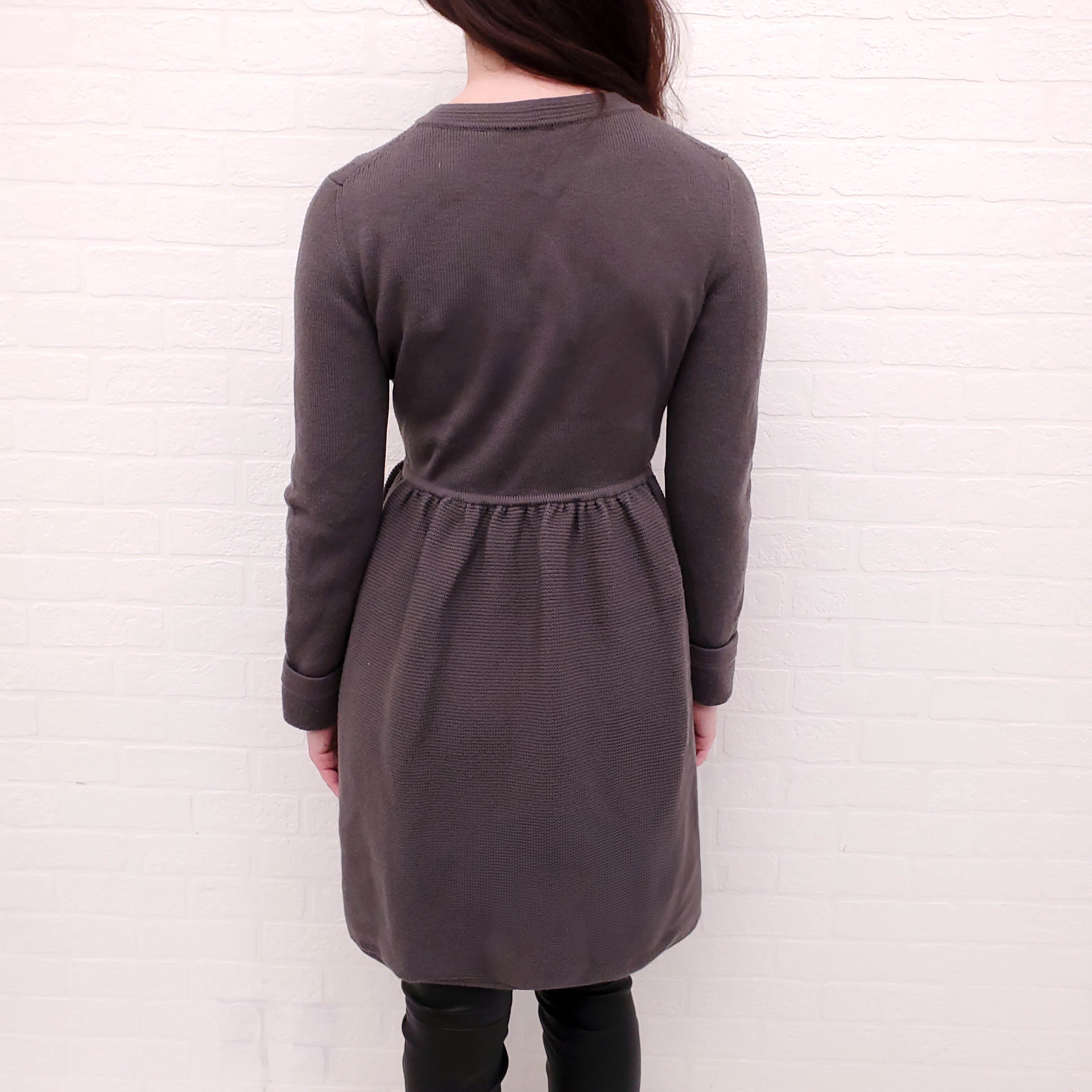 FENDI TAUPE SWEATER JACKET - SIZE 42