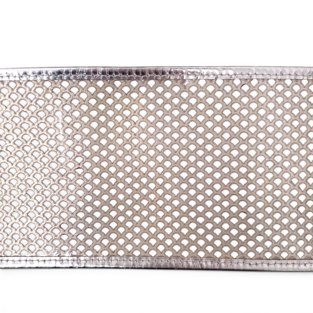 FENDI VINTAGE SILVER WAIST BELT - SIZE 75