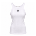 FENDI WHITE LOGO TANK TOP - SIZE XS