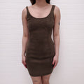 FENDI X SKIMS ARMY GREEN DRESS - SIZE 38