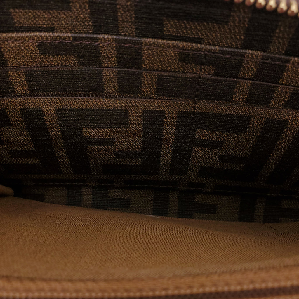 FENDI ZUCCA PRINT WALLET WITH STAR DETAILS