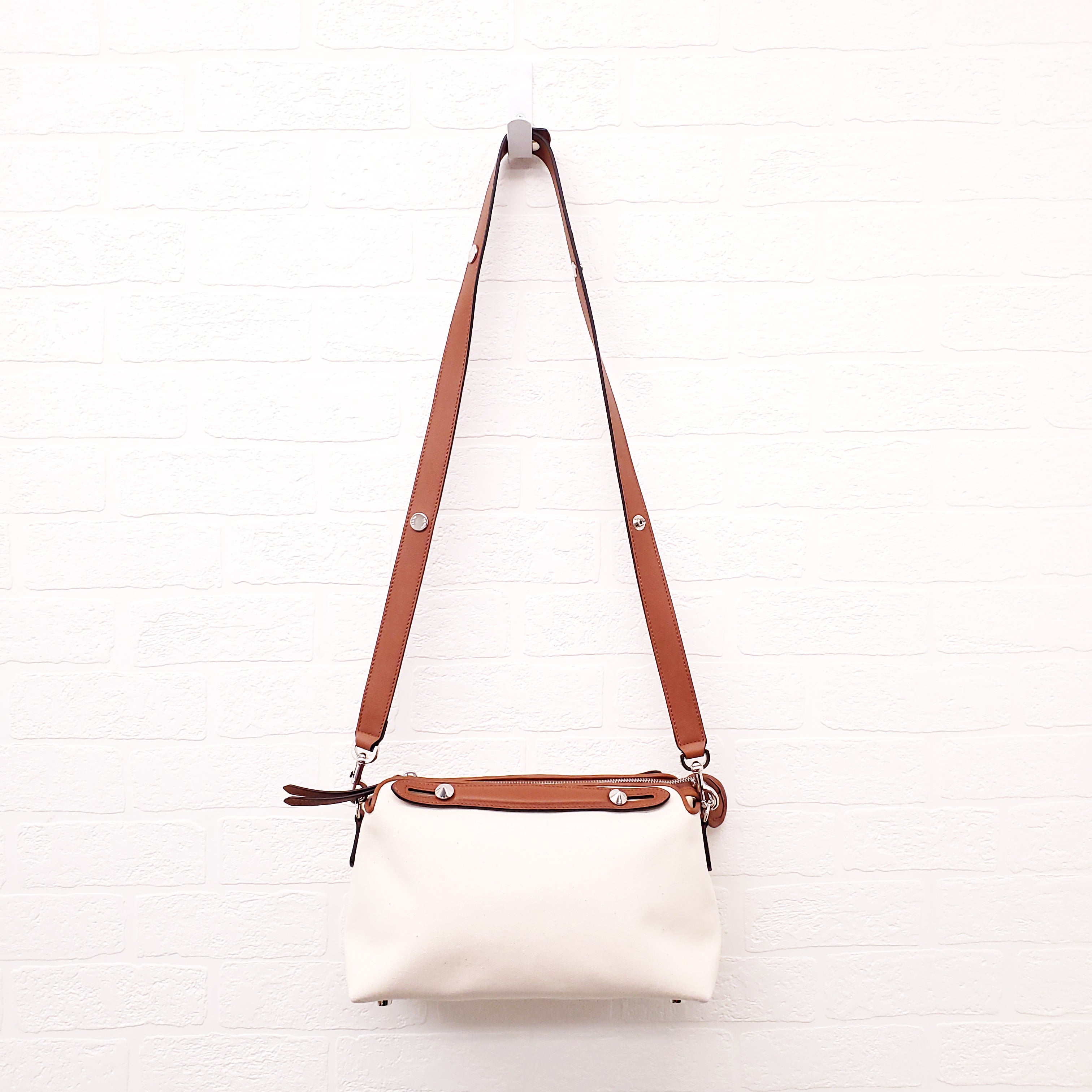 FENDI 'BY THE WAY' CANVAS ADJUSTABLE SHOULDER BAG