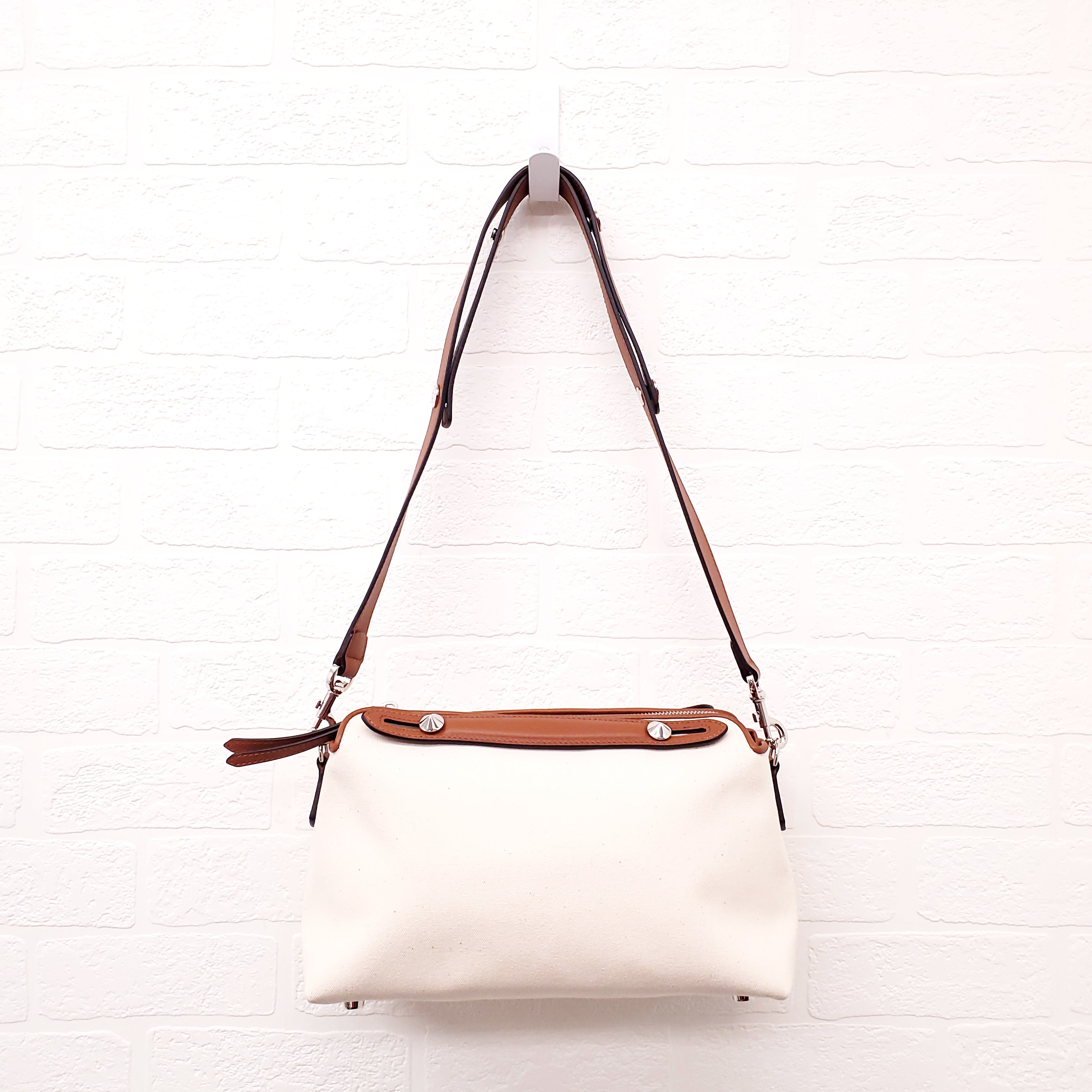 FENDI 'BY THE WAY' CANVAS ADJUSTABLE SHOULDER BAG