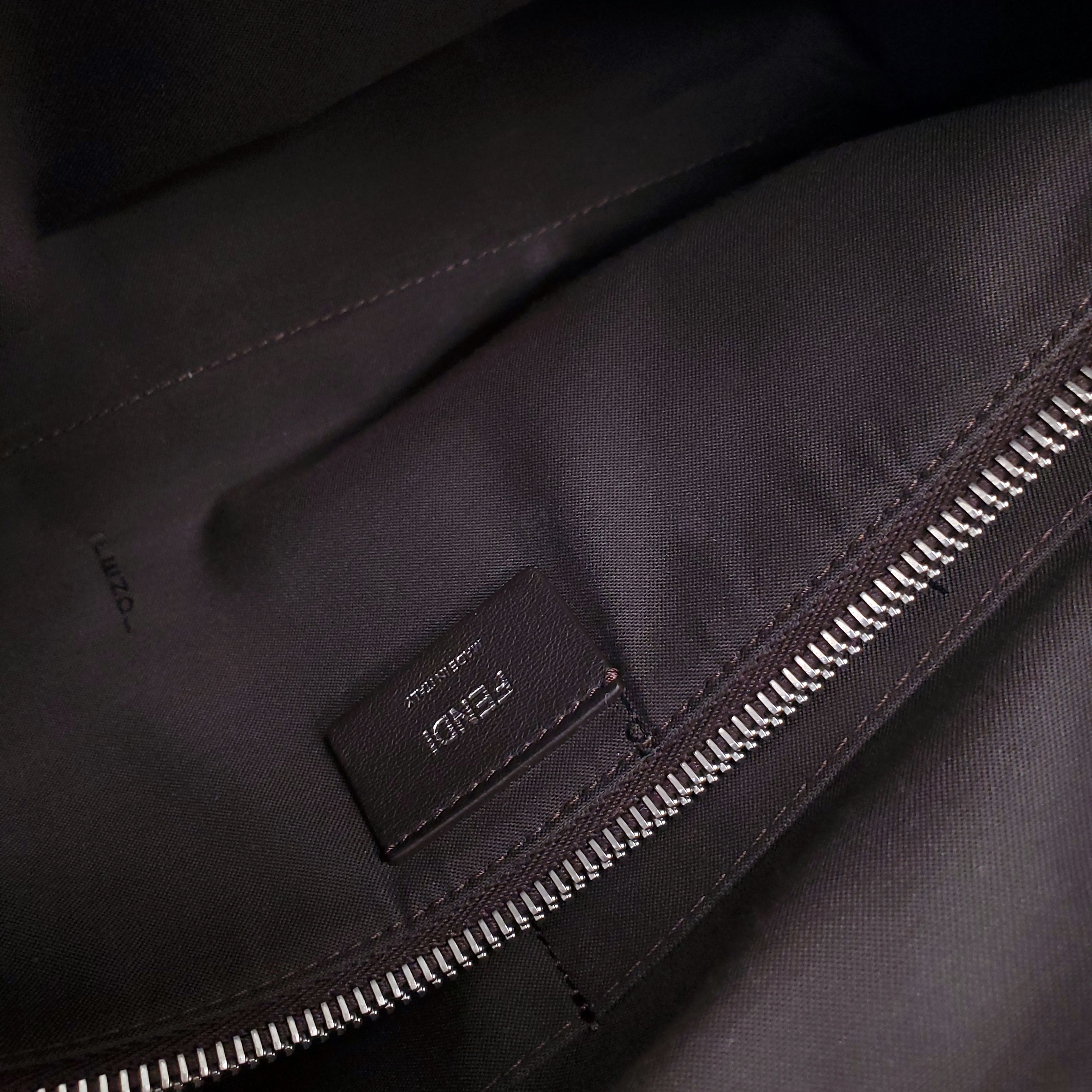 FENDI 'BY THE WAY' CANVAS ADJUSTABLE SHOULDER BAG