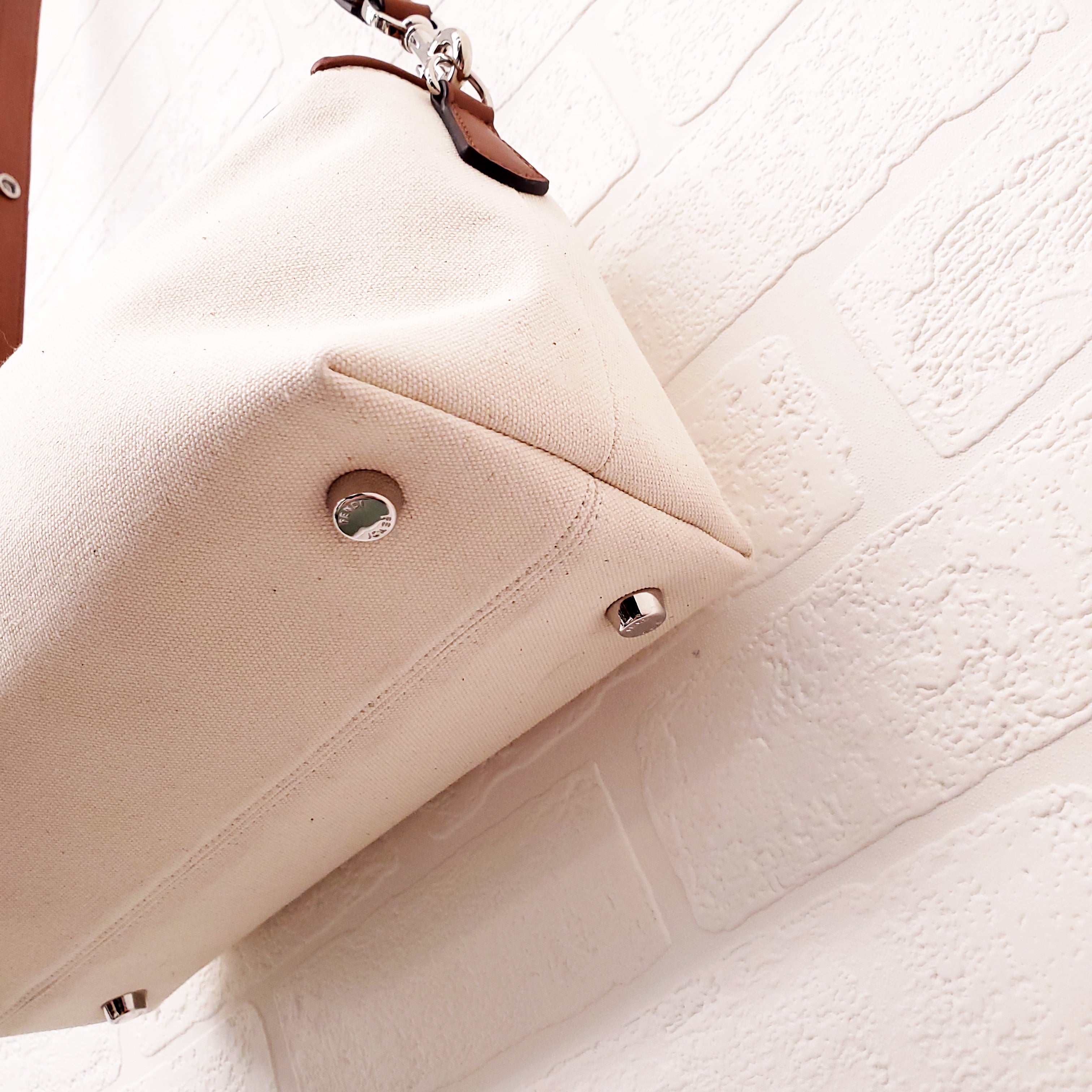 FENDI 'BY THE WAY' CANVAS ADJUSTABLE SHOULDER BAG