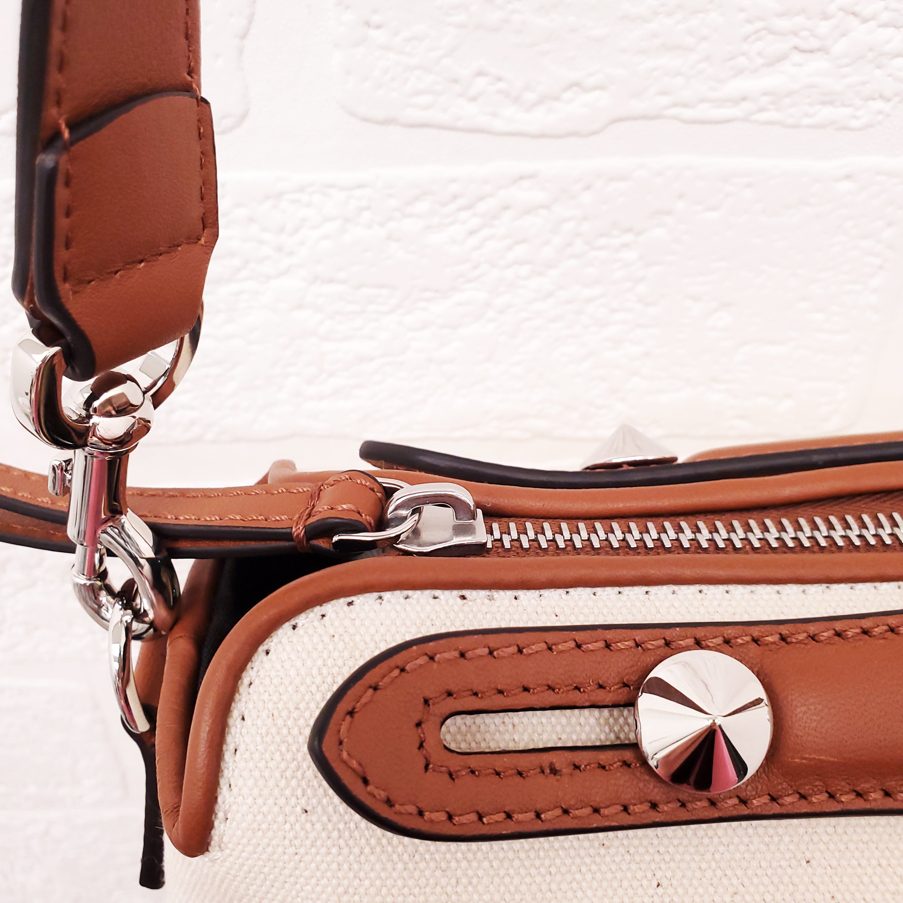 FENDI 'BY THE WAY' CANVAS ADJUSTABLE SHOULDER BAG