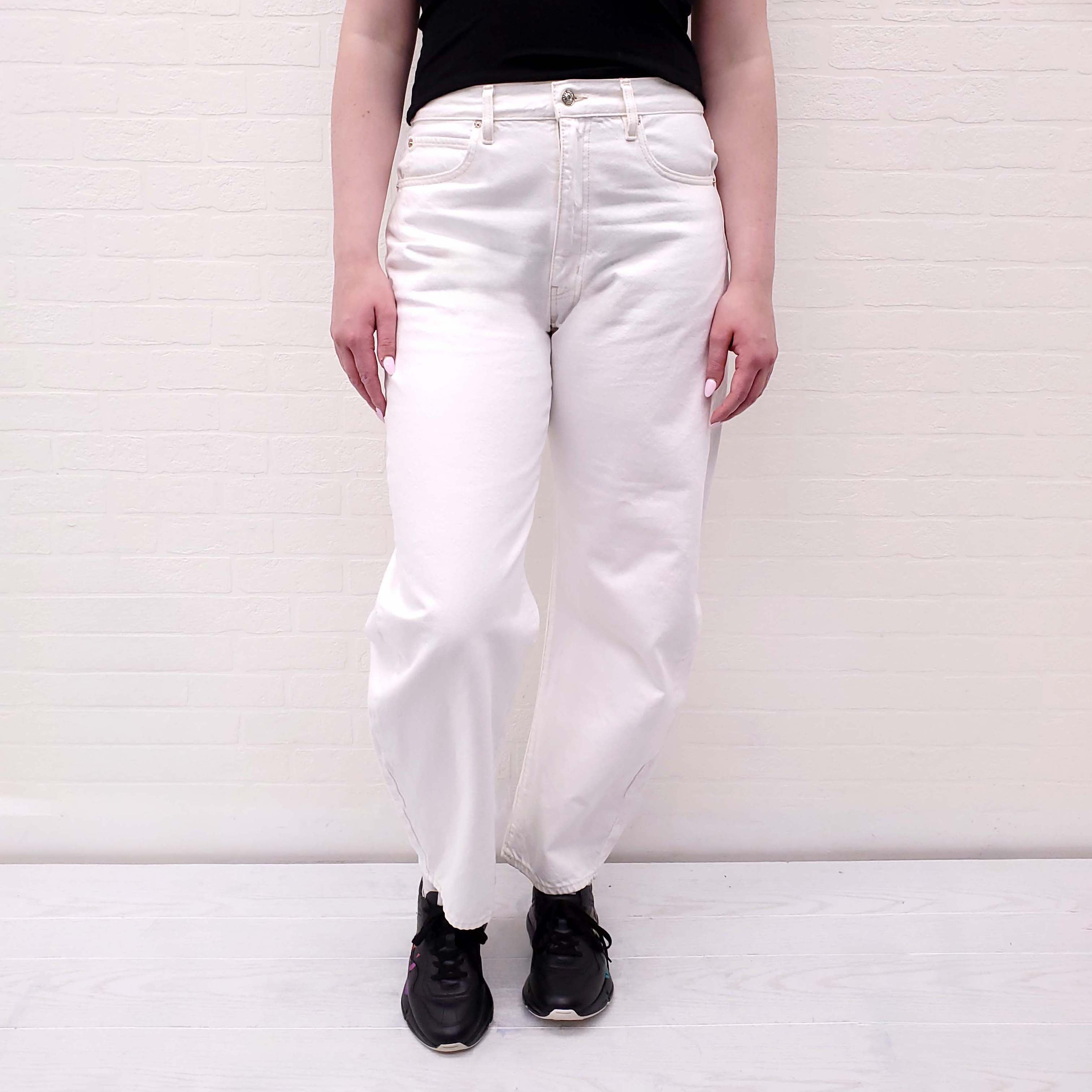 FRAME WHITE ‘BUBBLE’ JEANS - SIZE 30
