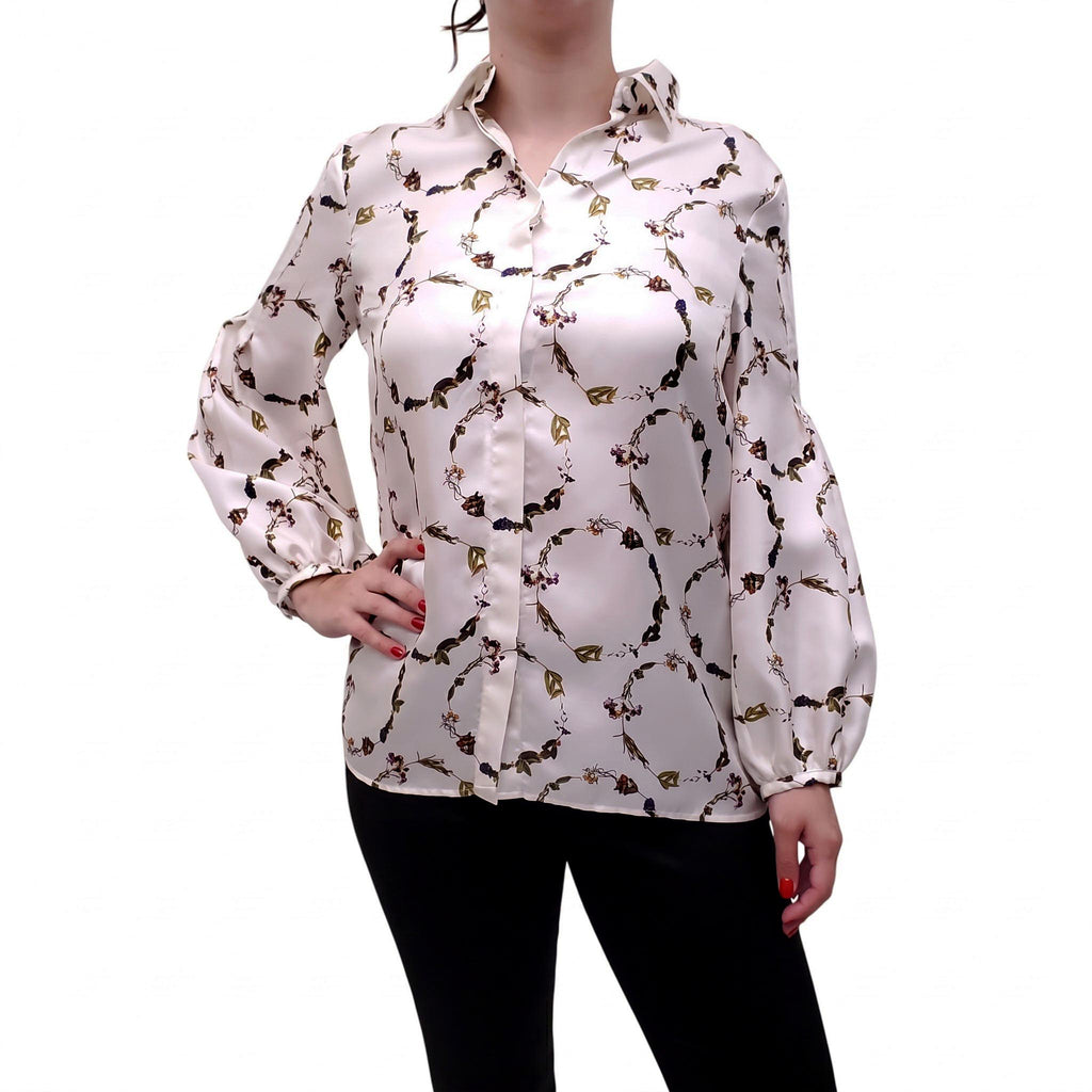 GABRIELA HEARST SILK FLORAL BLOUSE - SIZE 44
