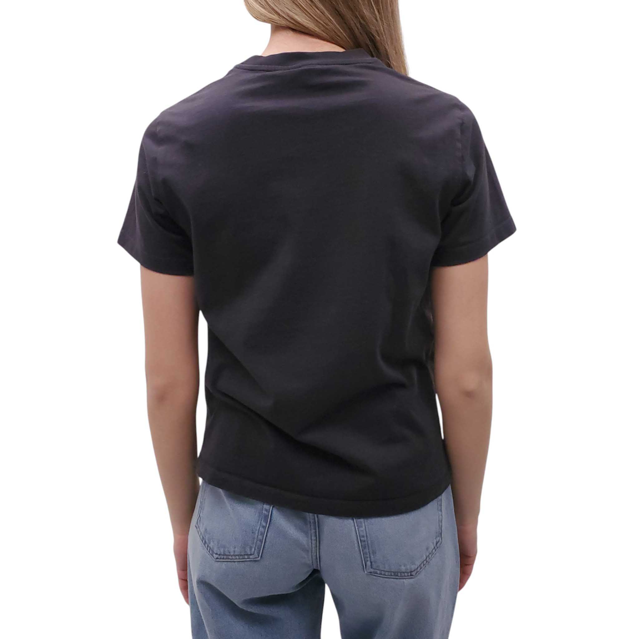 GANNI BLACK GRAPHIC T-SHIRT - SIZE XXS