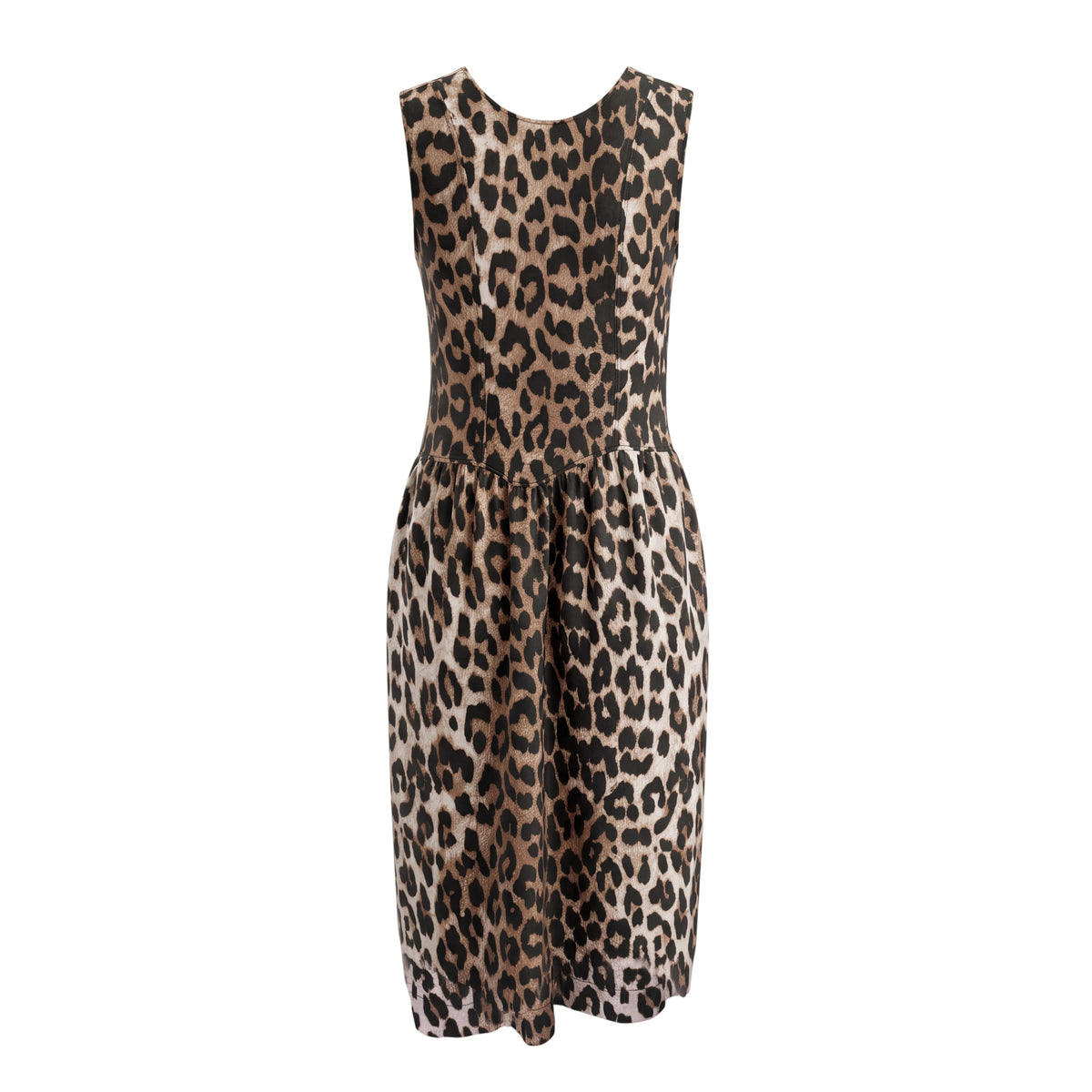 GANNI LEOPARD MAXI DRESS - SIZE 46 (US 16)