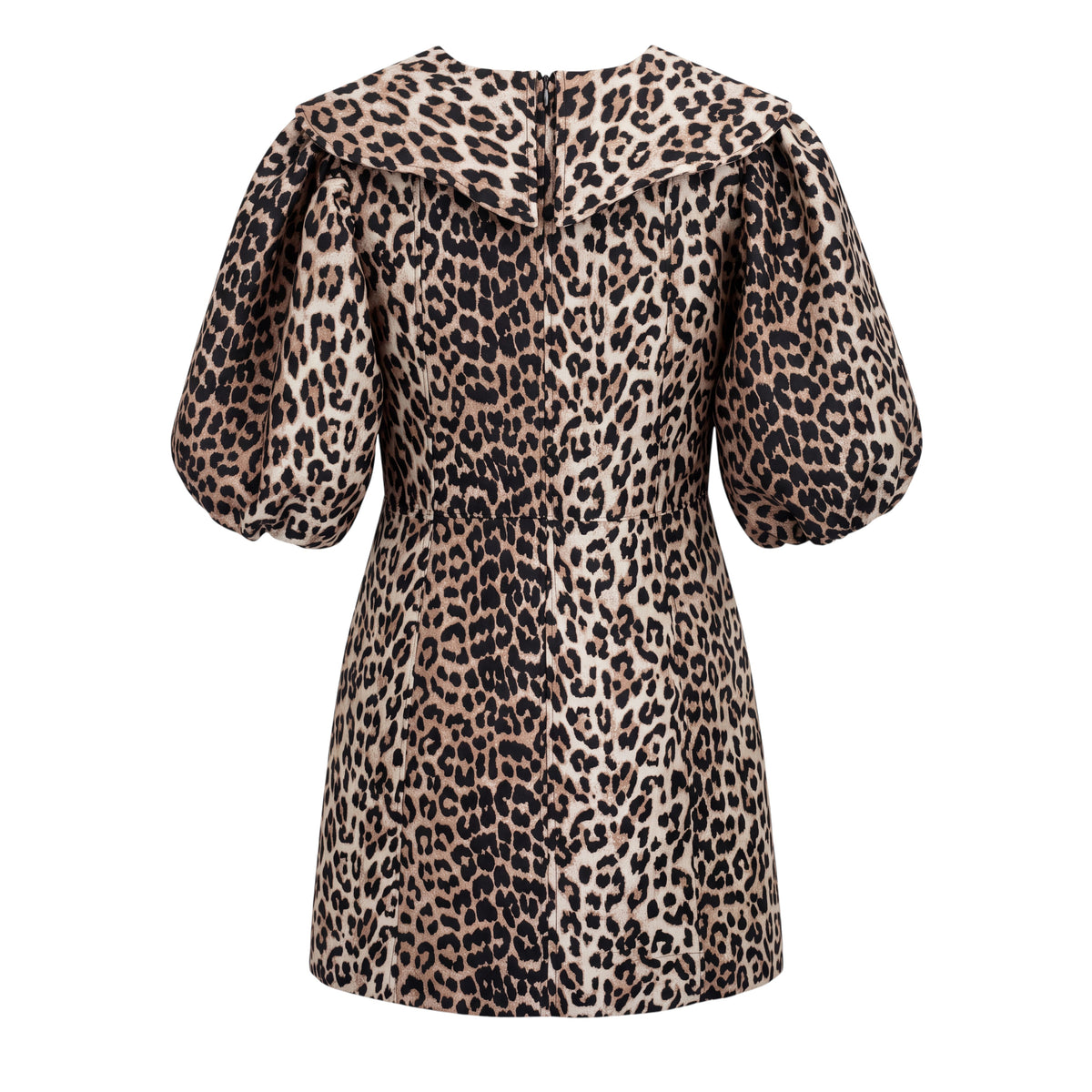 GANNI LEOPARD MINI DRESS - SIZE 44 (US 14)