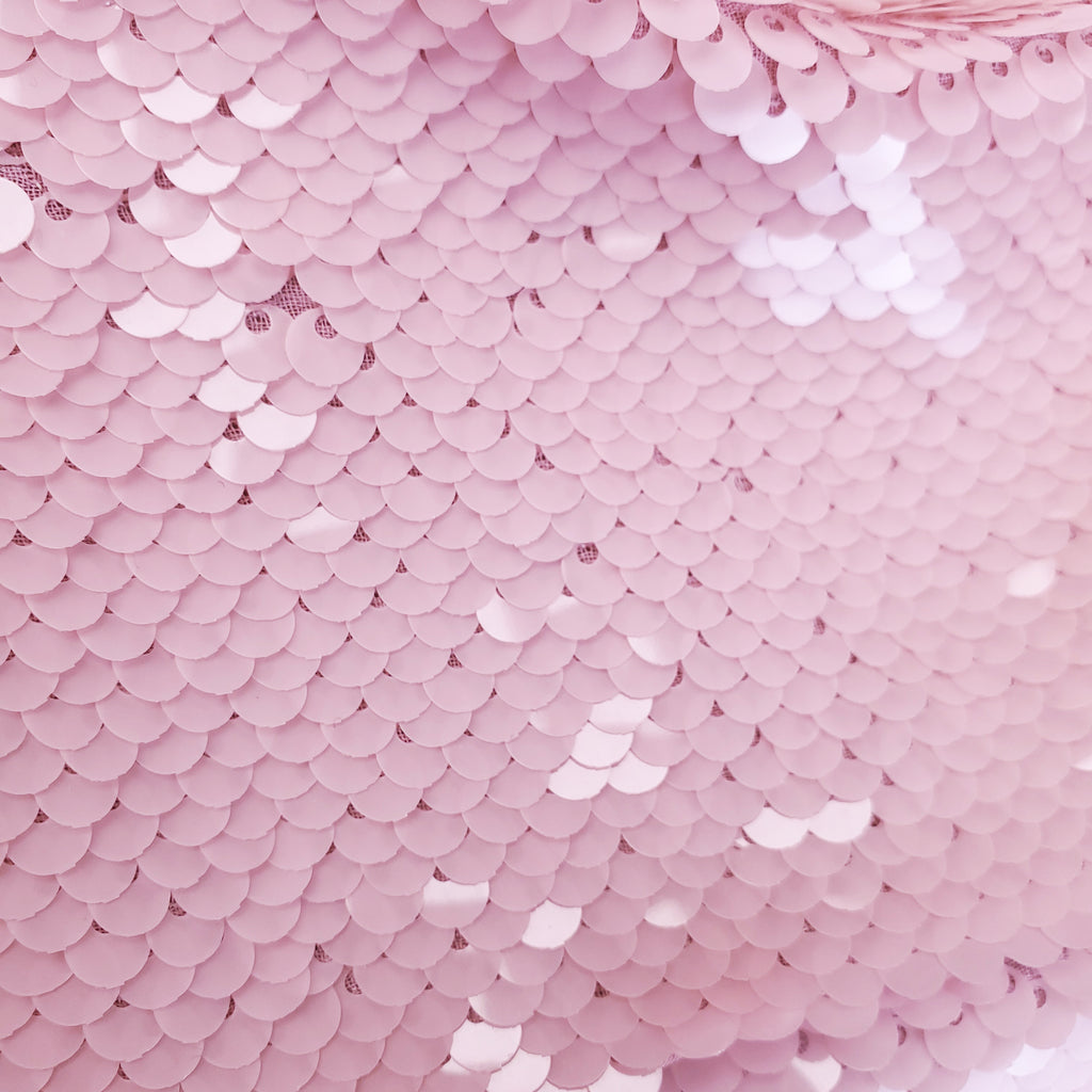 GANNI LIGHT PINK SEQUIN MINI DRESS - SIZE 36 (US 4)