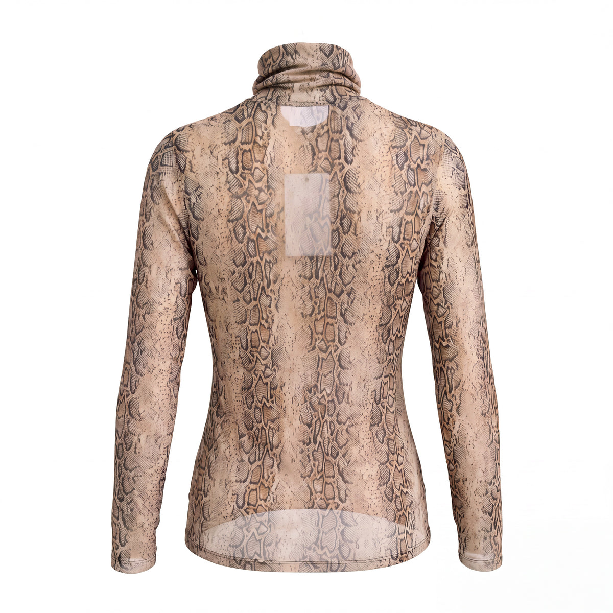 GANNI MESH LONG SLEEVE SNAKE STARFISH BLOUSE - SIZE 36 (US 4)