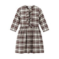 GANNI PLAID RIBBON DRESS - SIZE 34 (US 2)
