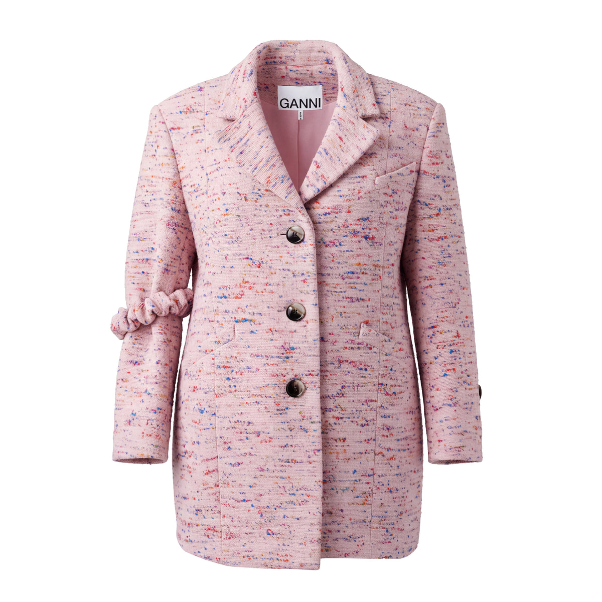 GANNI WOOL PINK JACKET - SIZE L/XL