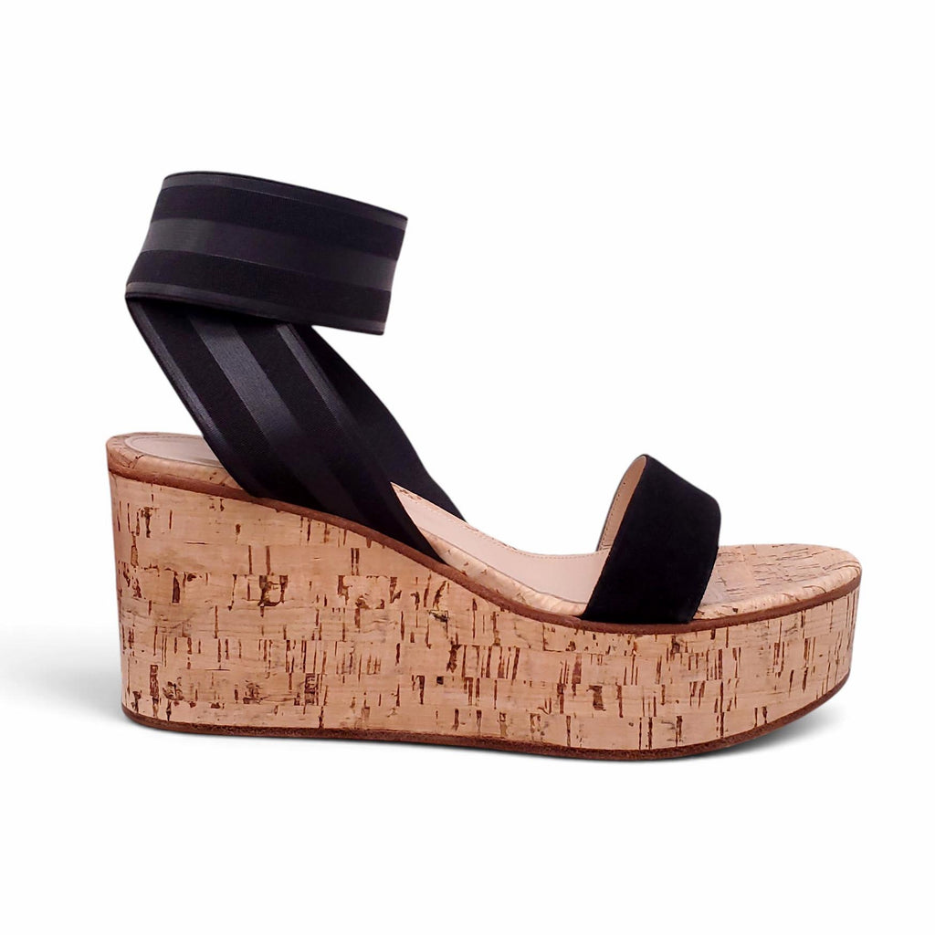 GIANVITO ROSSI CORK PLATFORMS - SIZE 39.5