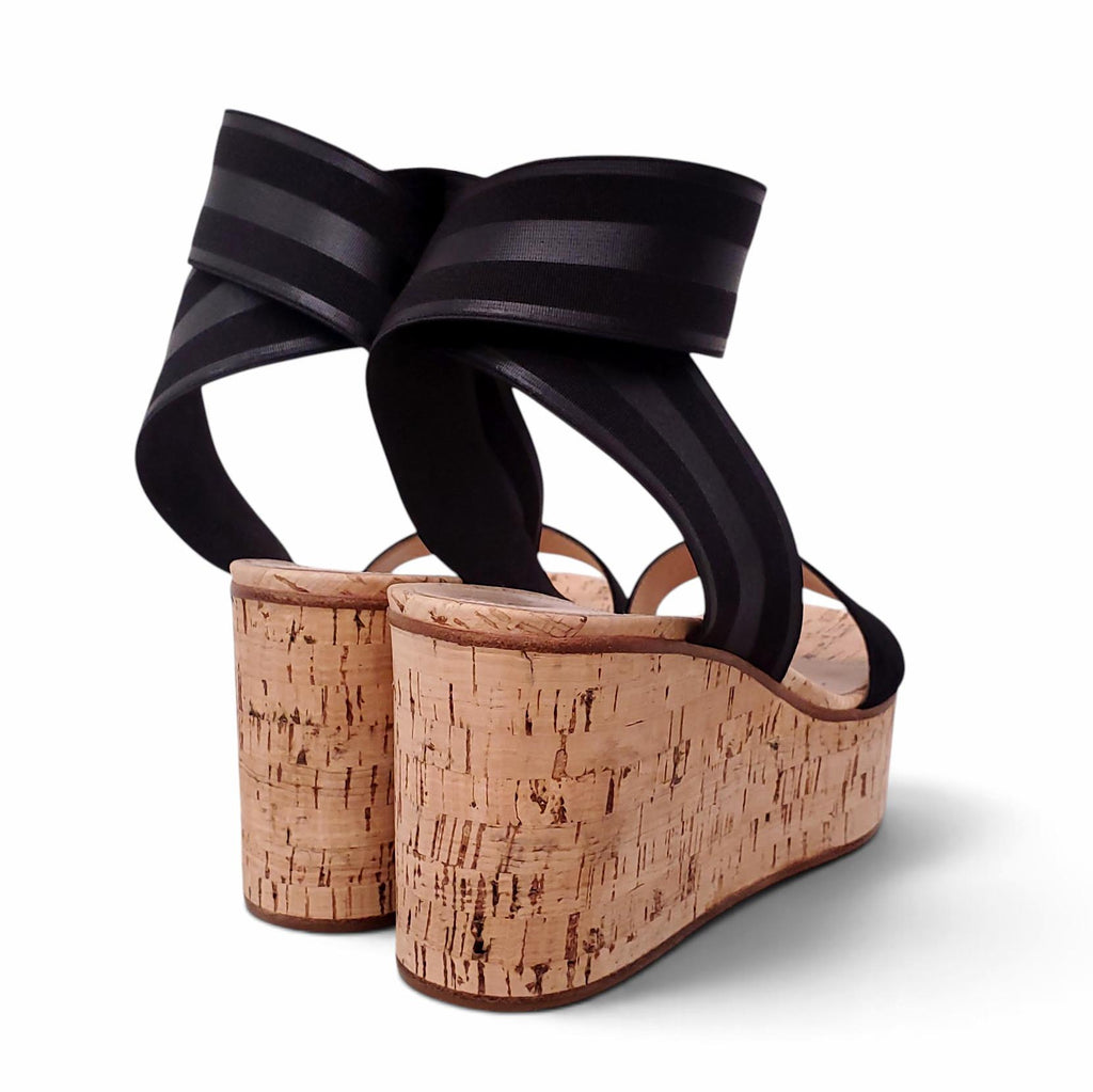 GIANVITO ROSSI CORK PLATFORMS - SIZE 39.5