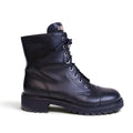 GIUSEPPE ZANOTTI BLACK MOTO BOOTS - SIZE 42