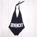 GIVENCHY BLACK LOGO ONE PIECE SWIMSUIT - SIZE 36