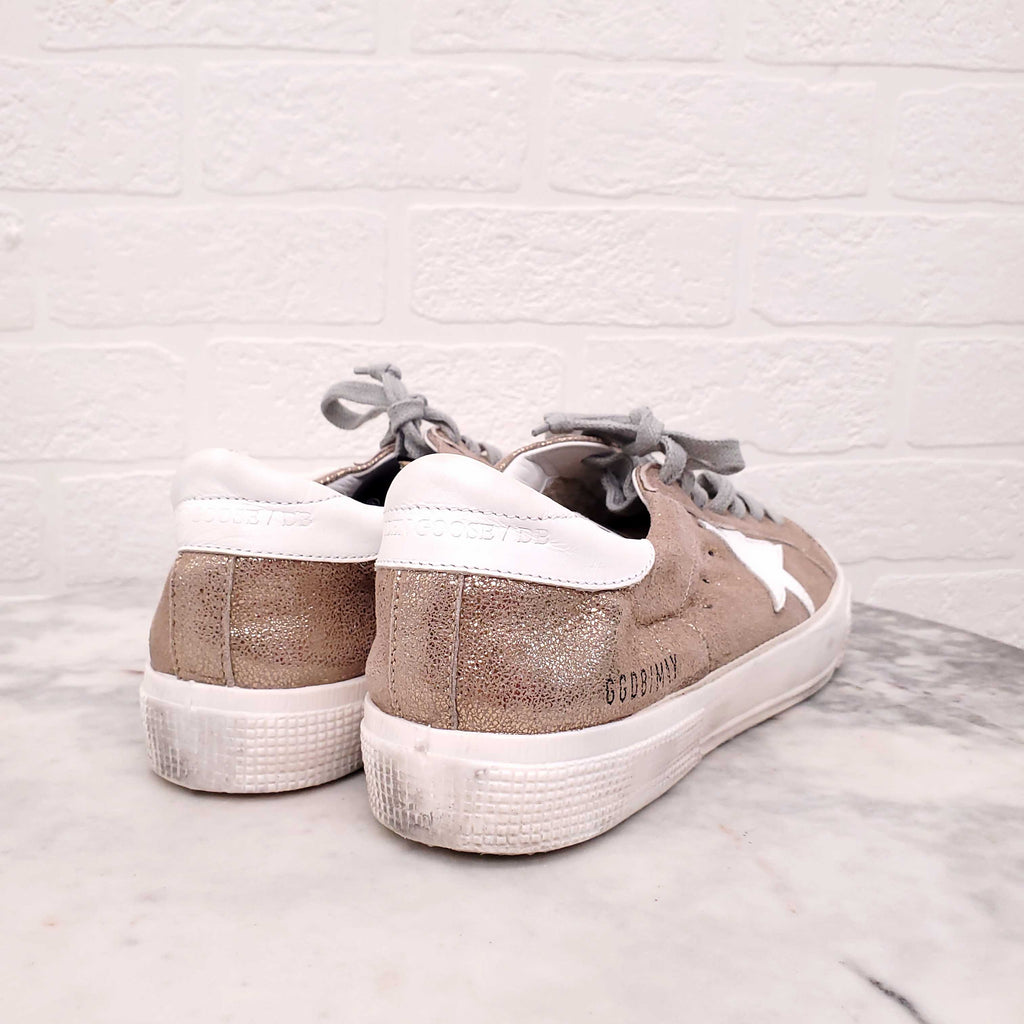 GOLDEN GOOSE MAY GOLD SNEAKERS - SIZE 39