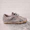 GOLDEN GOOSE SILVER SEQUIN SUPERSTARS - SIZE 38