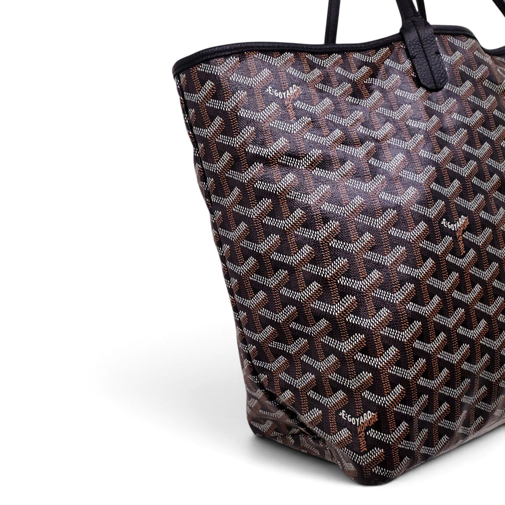 GOYARD BLACK SAINT LOUIS PM TOTE BAG