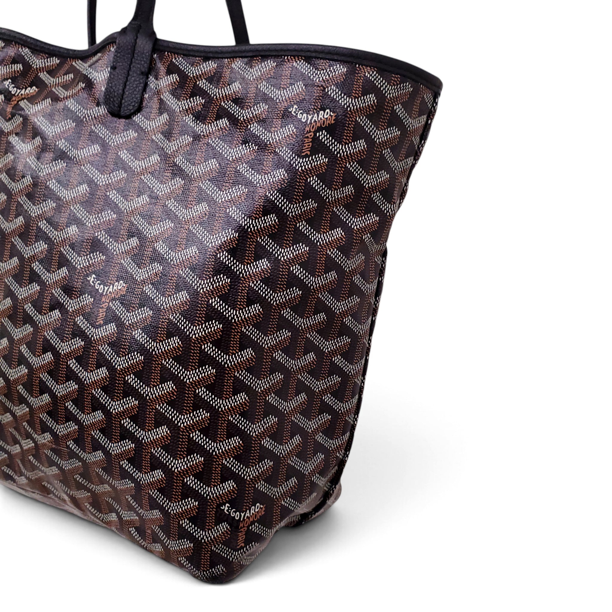 GOYARD BLACK SAINT LOUIS PM TOTE BAG
