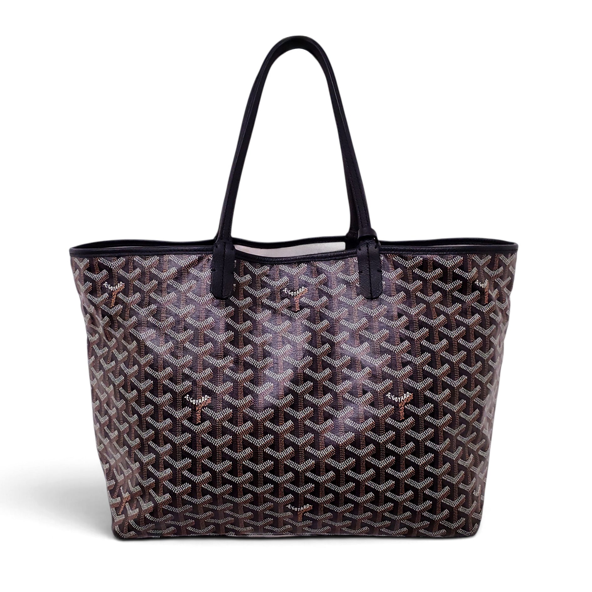 GOYARD BLACK SAINT LOUIS PM TOTE BAG