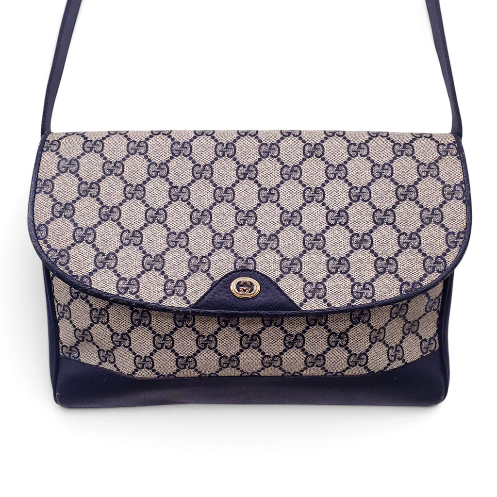 GUCCI 1980'S LOGO CROSSBODY BAG