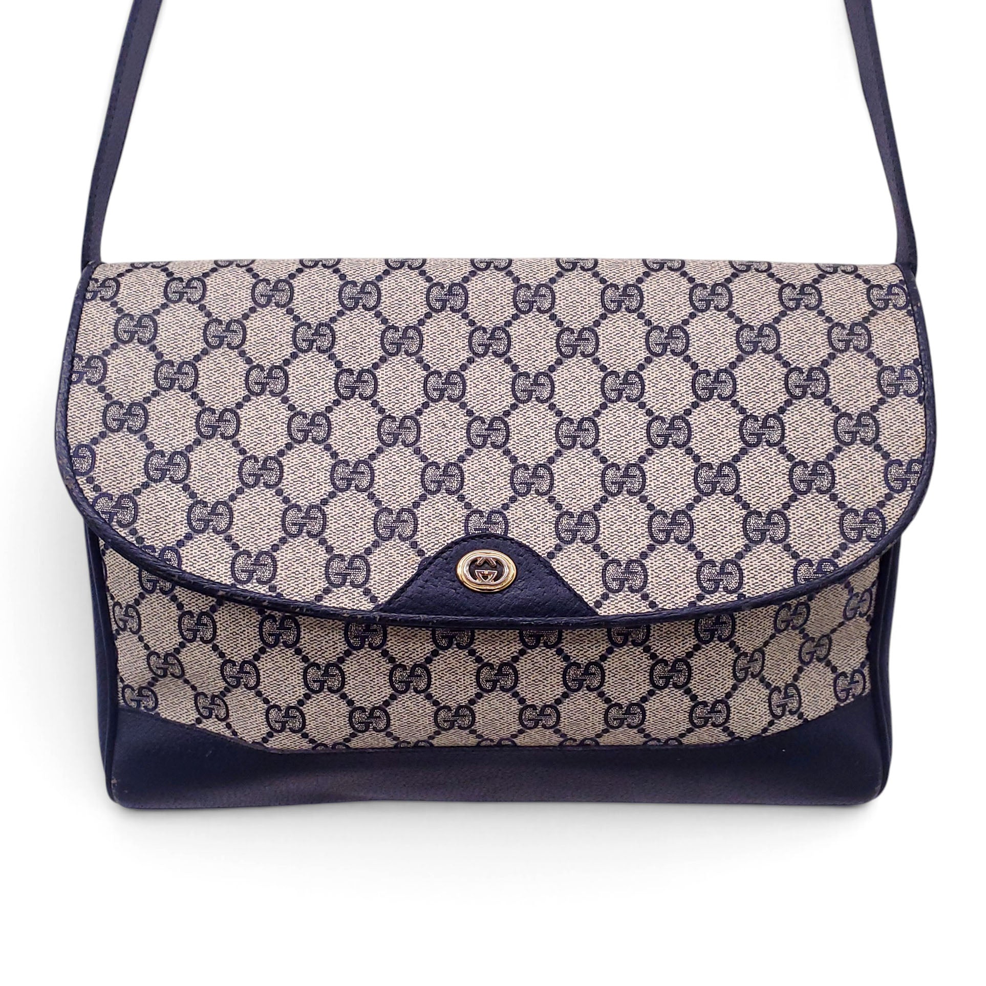 GUCCI 1980'S LOGO CROSSBODY BAG
