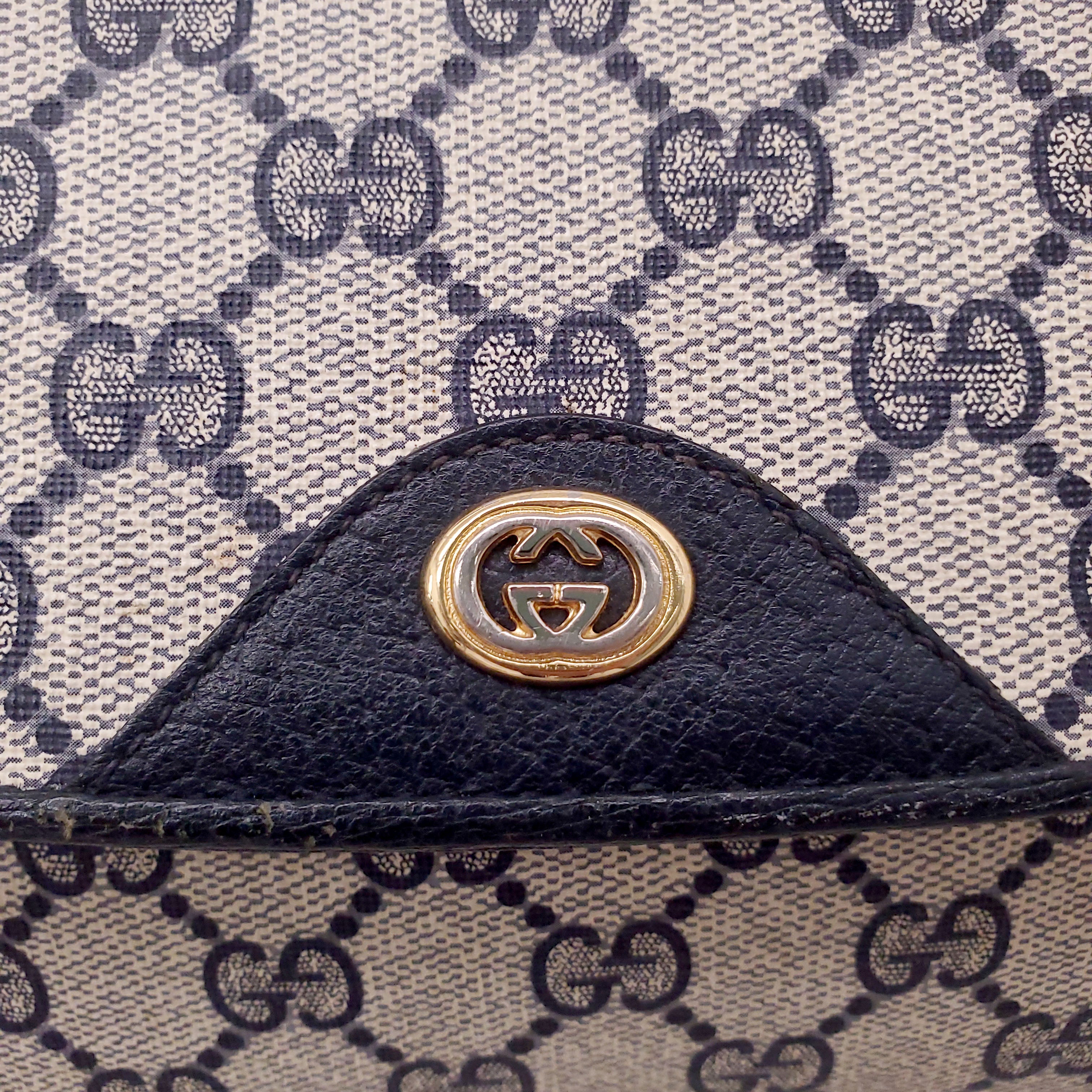 GUCCI 1980'S LOGO CROSSBODY BAG