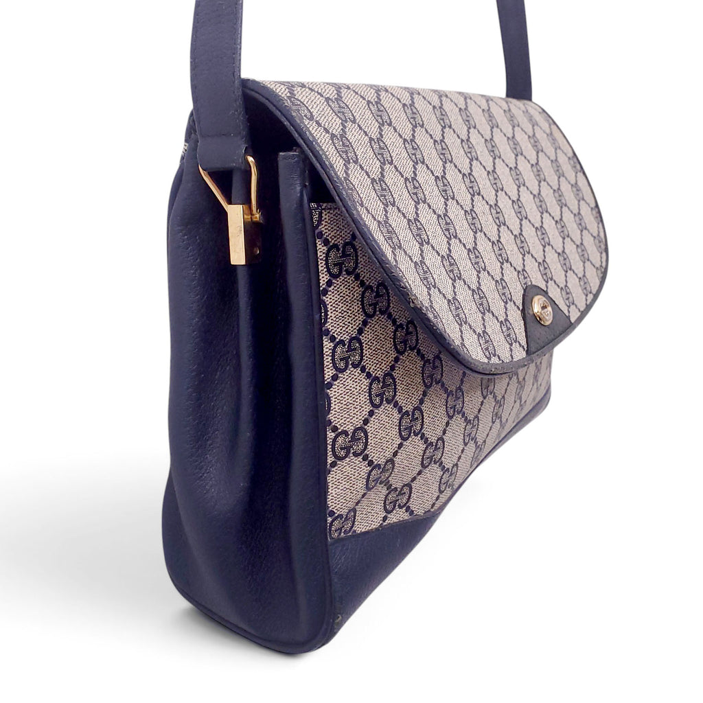 GUCCI 1980'S LOGO CROSSBODY BAG