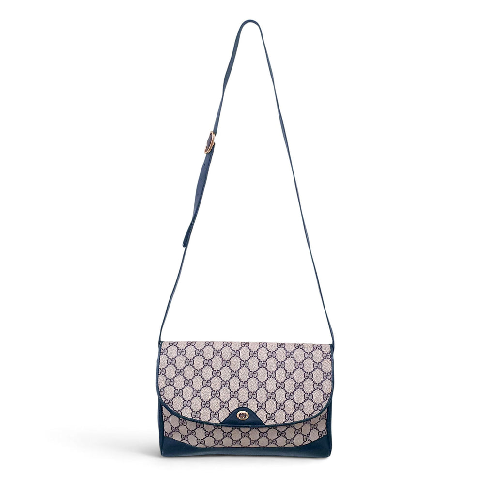 GUCCI 1980'S LOGO CROSSBODY BAG