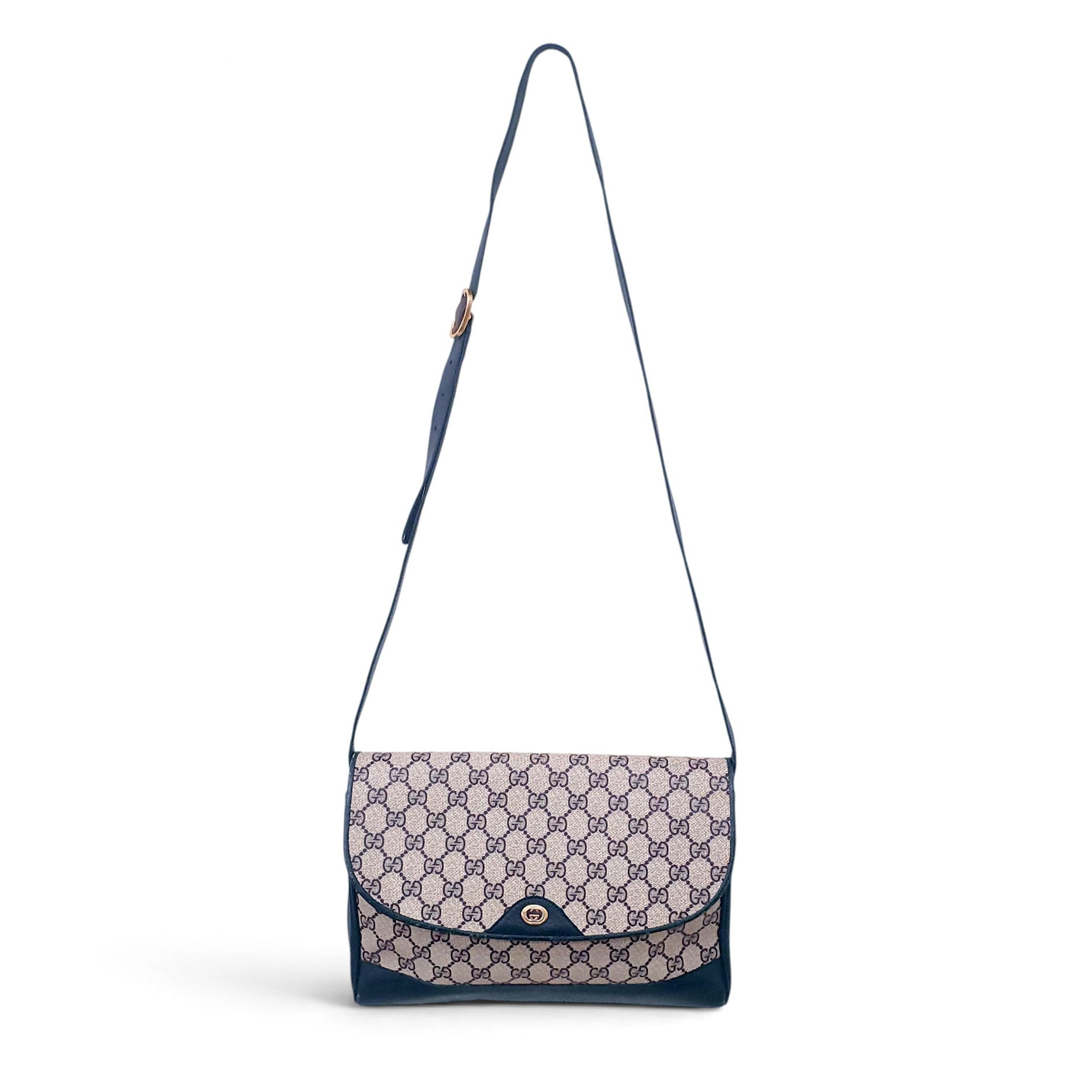 GUCCI 1980'S LOGO CROSSBODY BAG