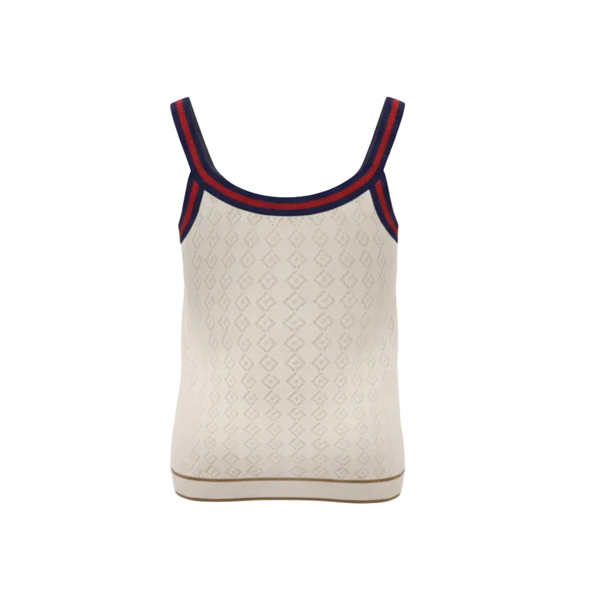 GUCCI 2-PIECE KNIT CARDIGAN SET WITH GG GOLD LOGO BUTTONS - SIZE S