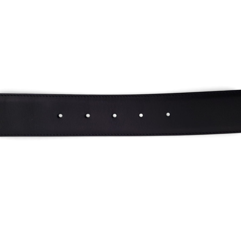 GUCCI BLACK AND GOLD BELT - SIZE 95