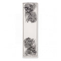 GUCCI BLACK AND WHITE LARGE FABRIC FLORAL SHAWL
