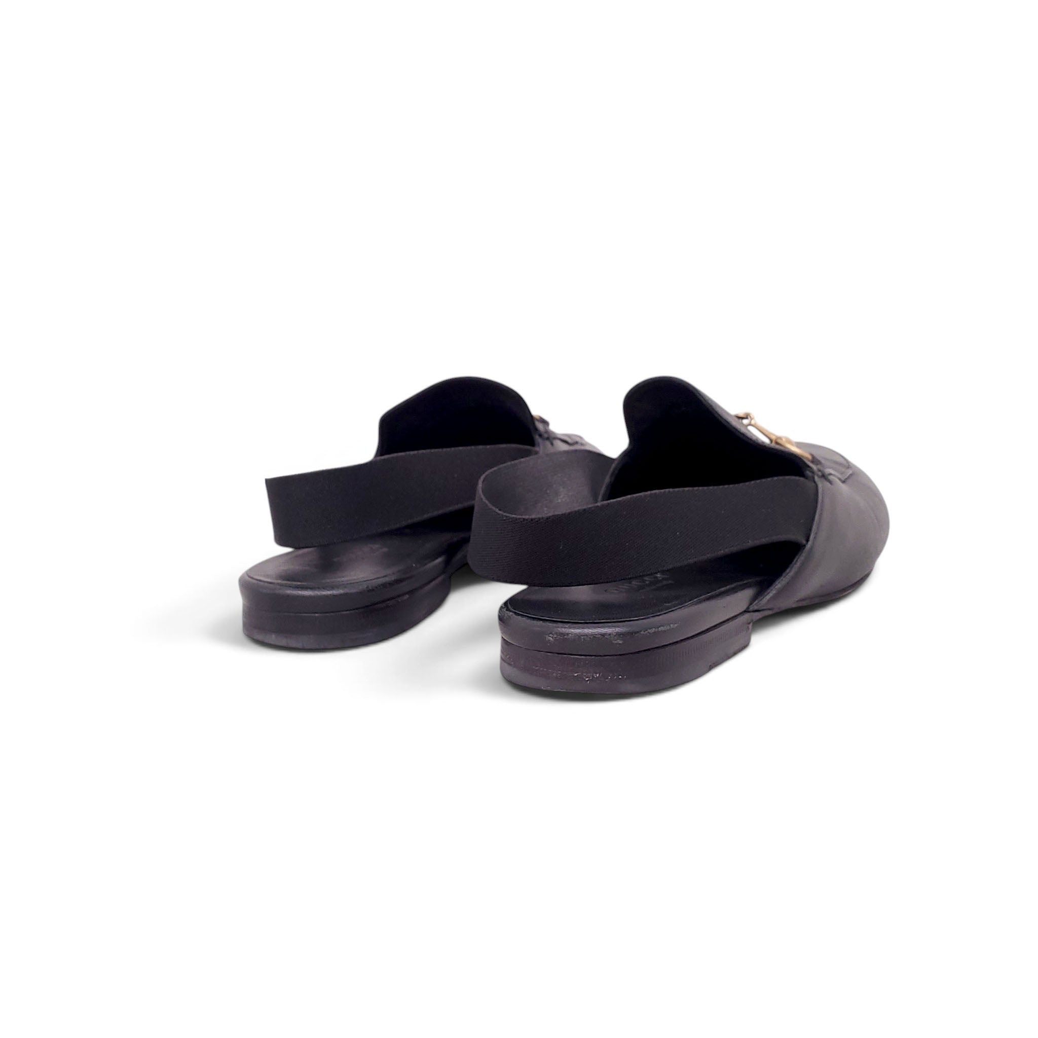GUCCI BLACK LOAFERS - SIZE 38.5