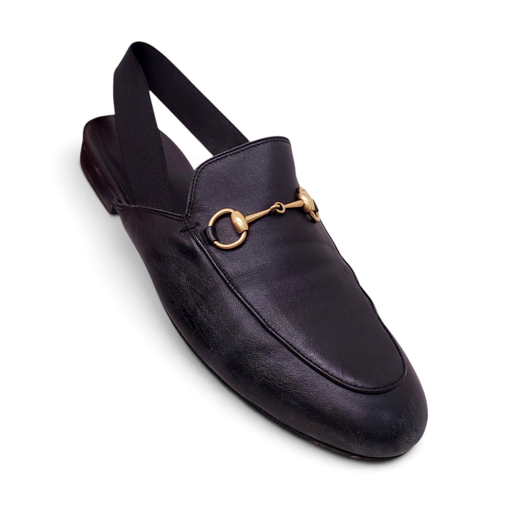 GUCCI BLACK LOAFERS - SIZE 38.5