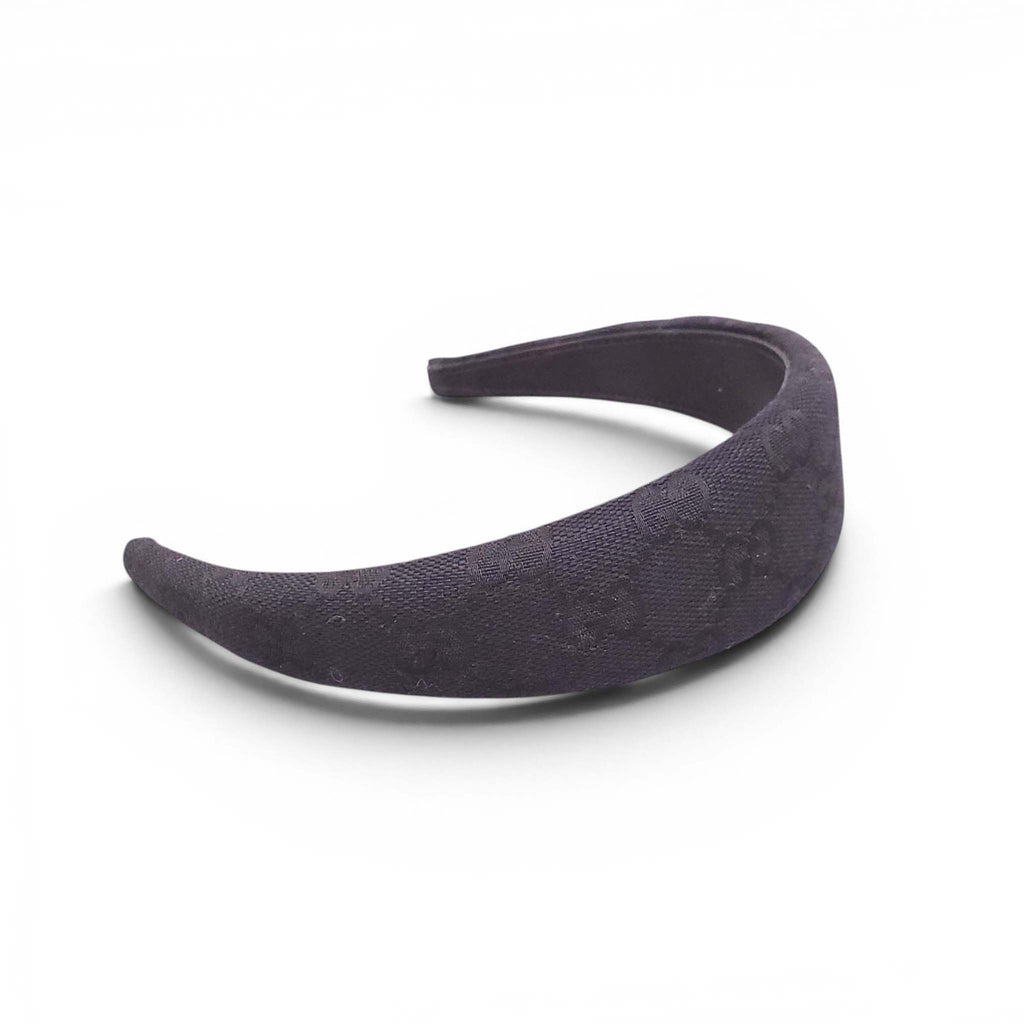 GUCCI BLACK MONOGRAM HEADBAND