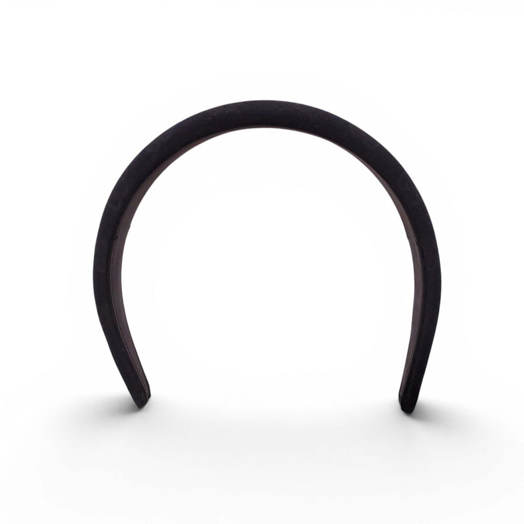 GUCCI BLACK MONOGRAM HEADBAND