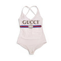 GUCCI CREAM LOGO BATHING SUIT - SIZE S