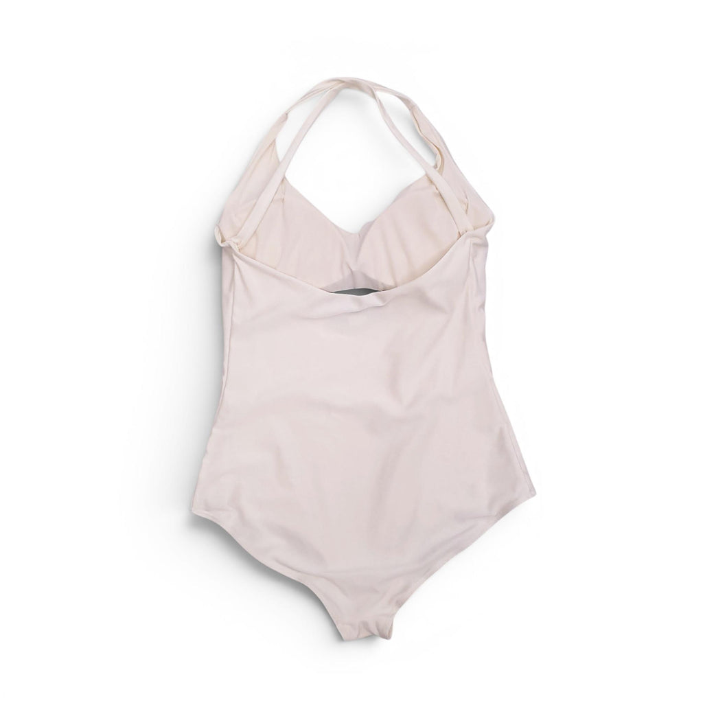 GUCCI CREAM LOGO BATHING SUIT - SIZE S