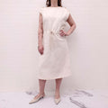 GUCCI CREAM MONOGRAM DRESS - SIZE 46