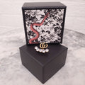 GUCCI CRYSTAL LOGO SINGLE EARRING