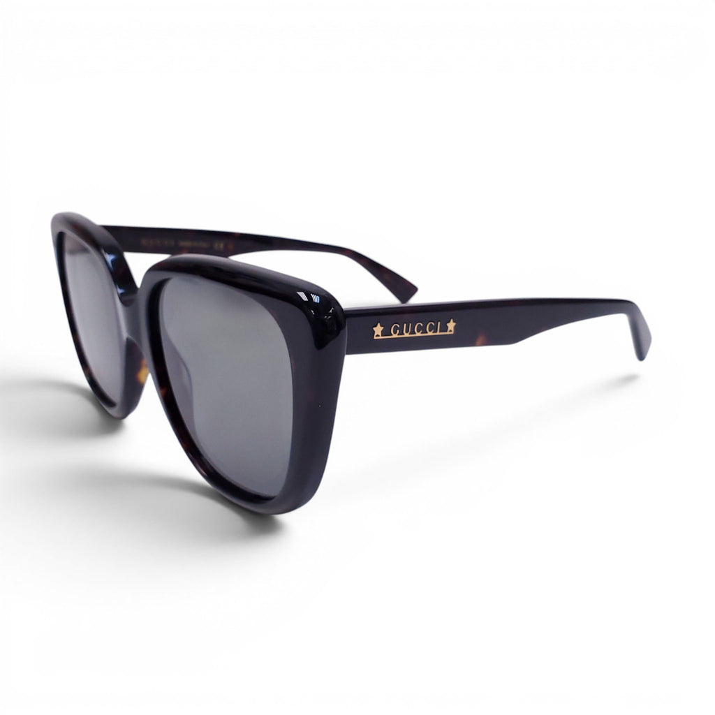 GUCCI DARK TORTOISE LARGE SUNGLASSES